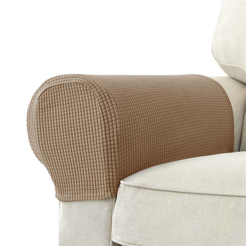 Solid Color Sofa Armrest Cover Set - Protective & Versatile Home Decor