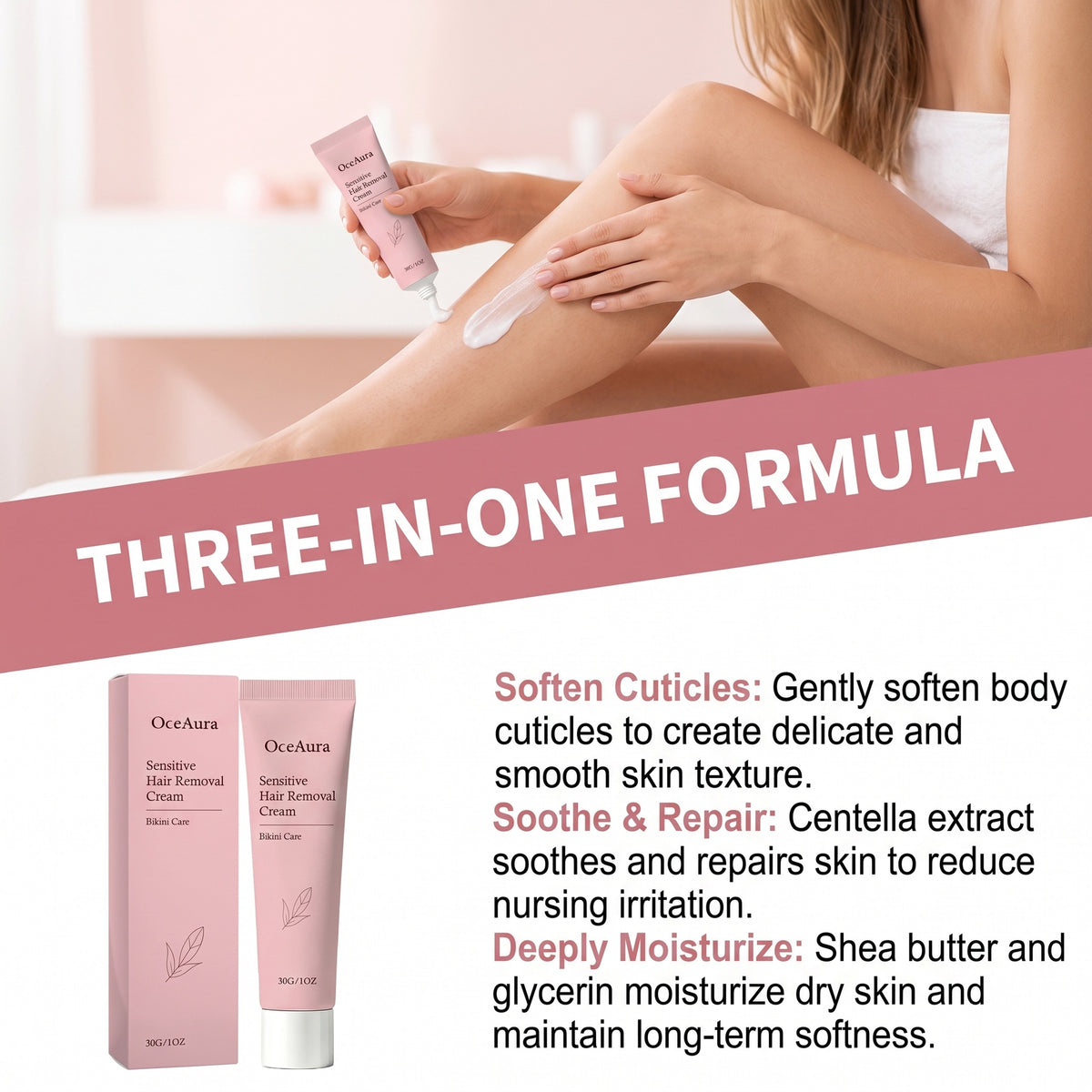 Gentle Hair Removal Cream for Fine Soft Downy Hair - 30g