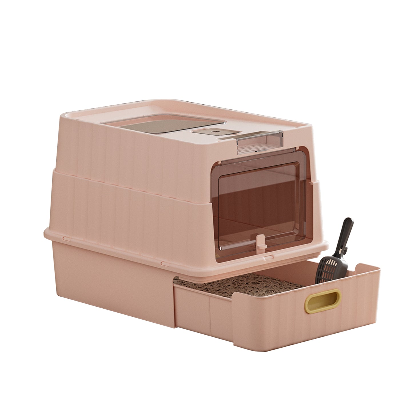 Drawer Cat Litter Box - Self Pickup Pet Furniture for Cats