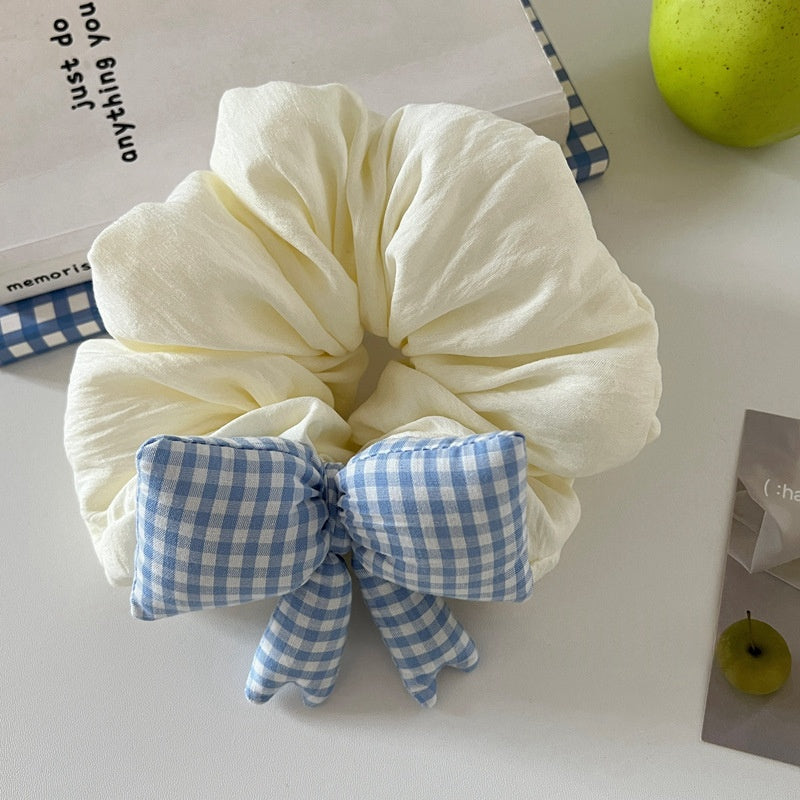 Bow Hair Tie Handmade Cotton-Filled Hairband - Multiple Colors
