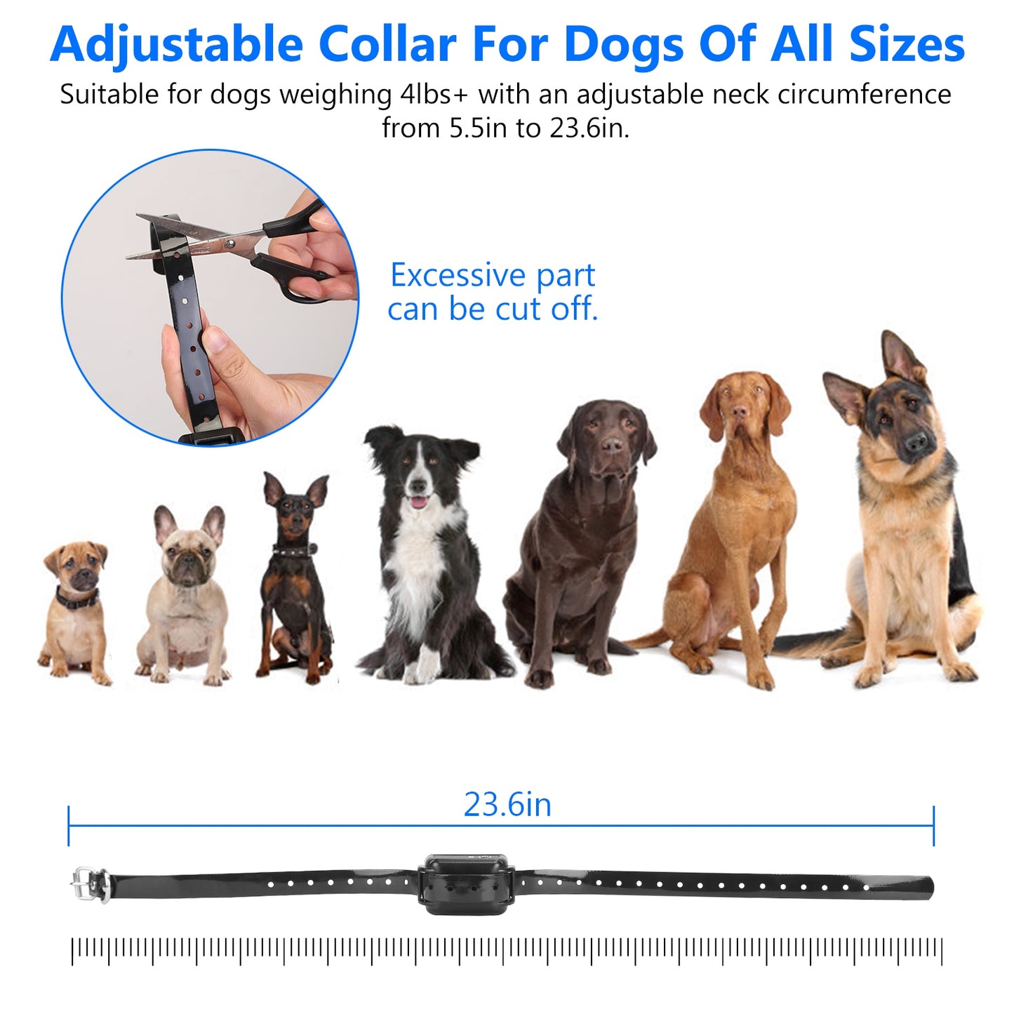 Wireless Dog Fence System with Shock Collar for Small to Large Dogs