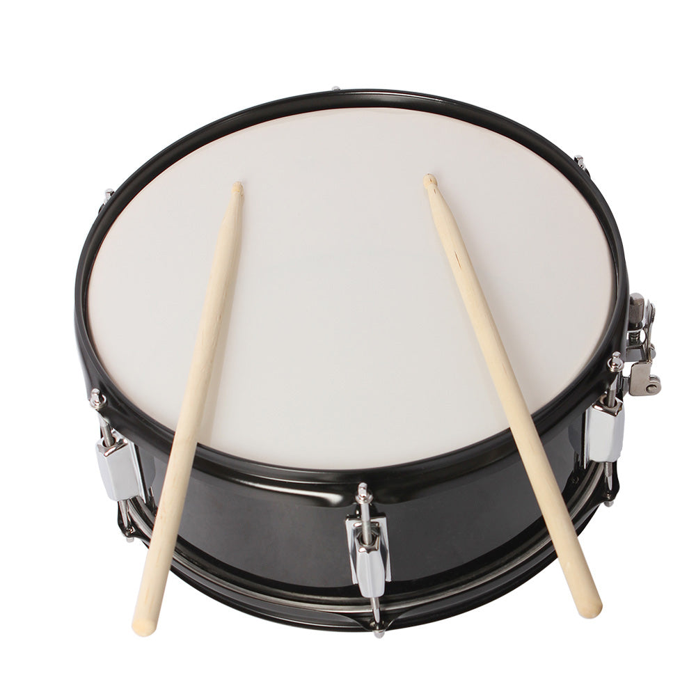 14 Inch Professional Marching Snare Drum Set - Black