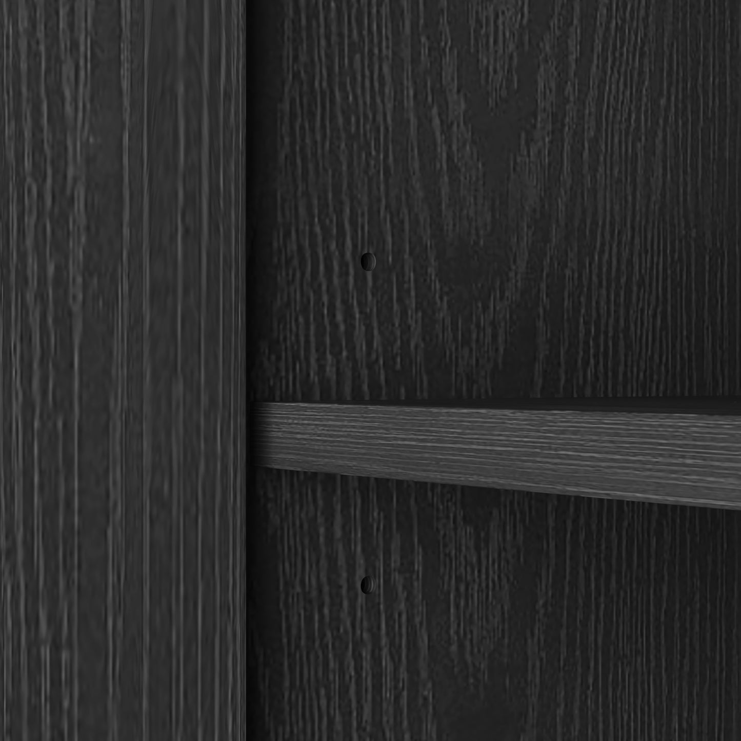 Buffet Storage Cabinet - 62.99" Wooden Sideboard with 4 Doors - Black