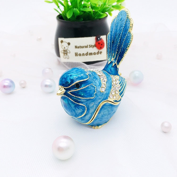 Bird Ring Necklace Earring Storage Box - Creative Home Organizer