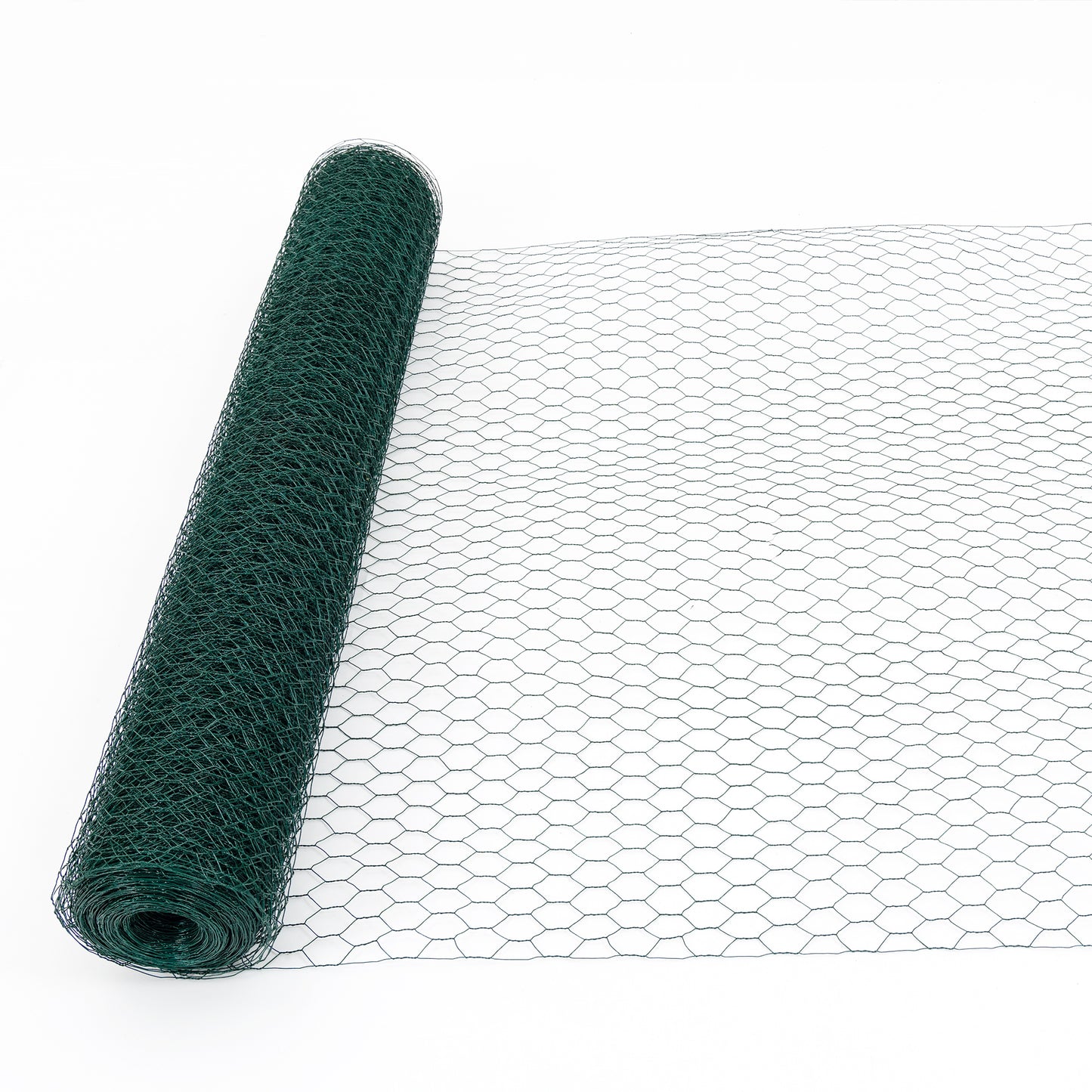 Galvanized Hexagonal Green Chicken Wire - 3.6ft x 157.5ft