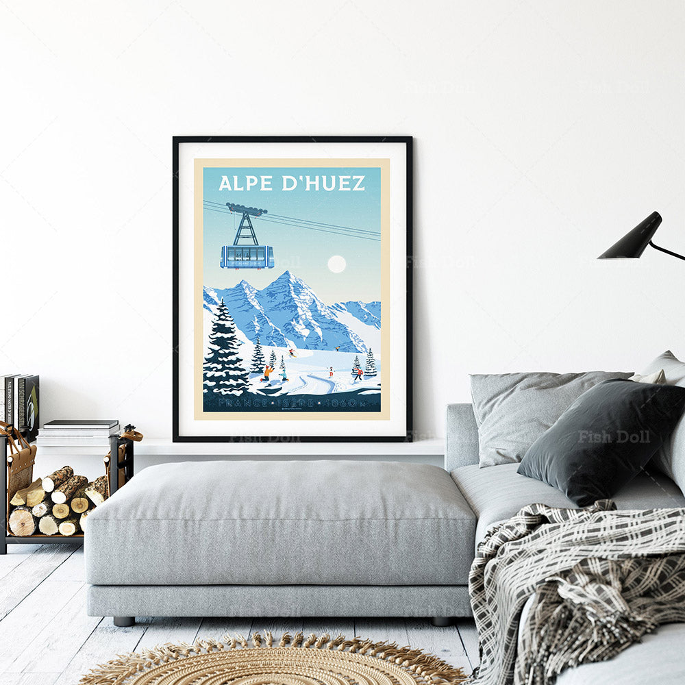 HD Spray Painting Artwork - Modern Wall Decor for Living Room & Bedroom