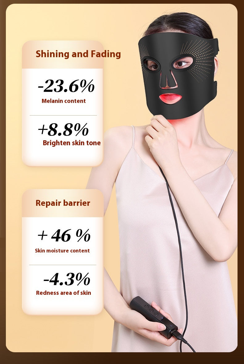 Photon Facial Mask LED Lamp for Skin Rejuvenation and Wrinkle Reduction
