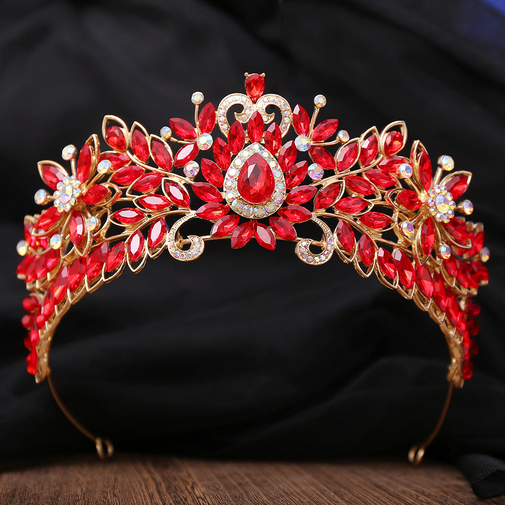 Bridal Crown Hair Accessory with Rhinestones