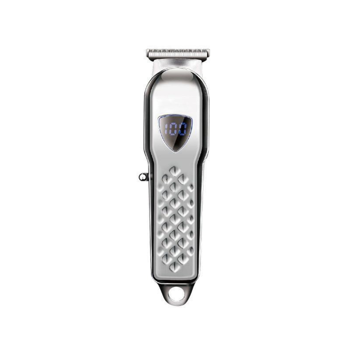 Professional Hair Clipper - Rechargeable, Stainless Steel Blade - Silver