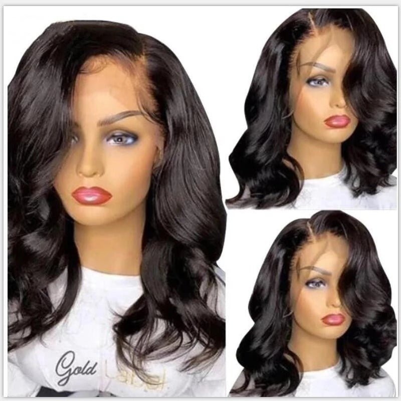 Big Wave Curly Wig for Women - Fluffy Synthetic Hair Cover with Long Bangs