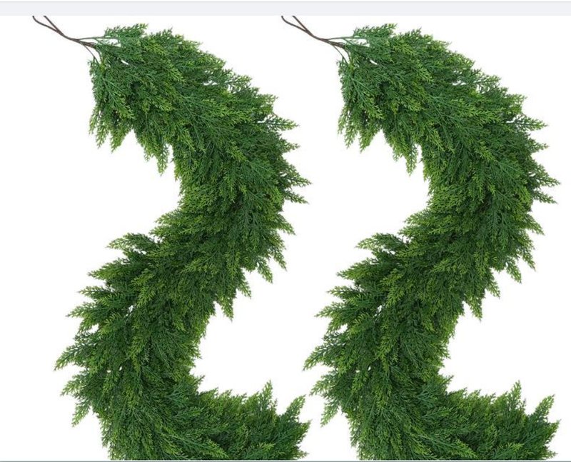 Thickened Cedar Rattan Christmas Decorations Pine and Cypress Set