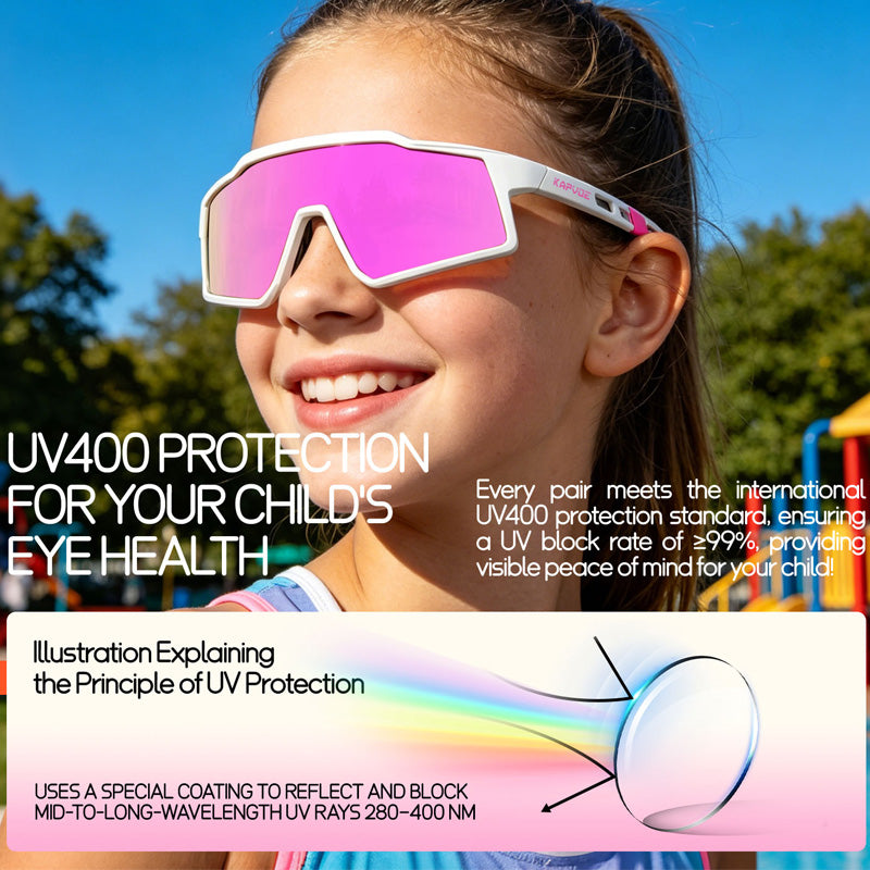 Children's Polarized Cycling Glasses - Windproof Goggles for Teens