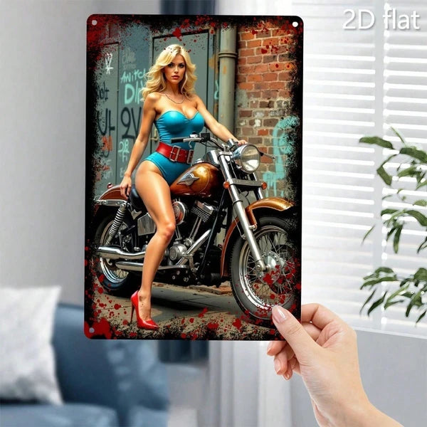 Metal Tin Wall Art Sign - 20 cm x 20 cm