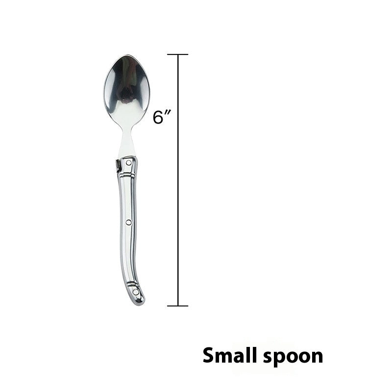 Stainless Steel Flatware Set - Knife Fork Spoon Small Spoon Dinnerware
