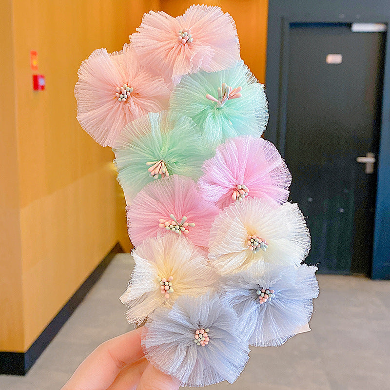 Baby Head Flower Princess Headband - Colorful Hair Accessory for Infants & Toddlers