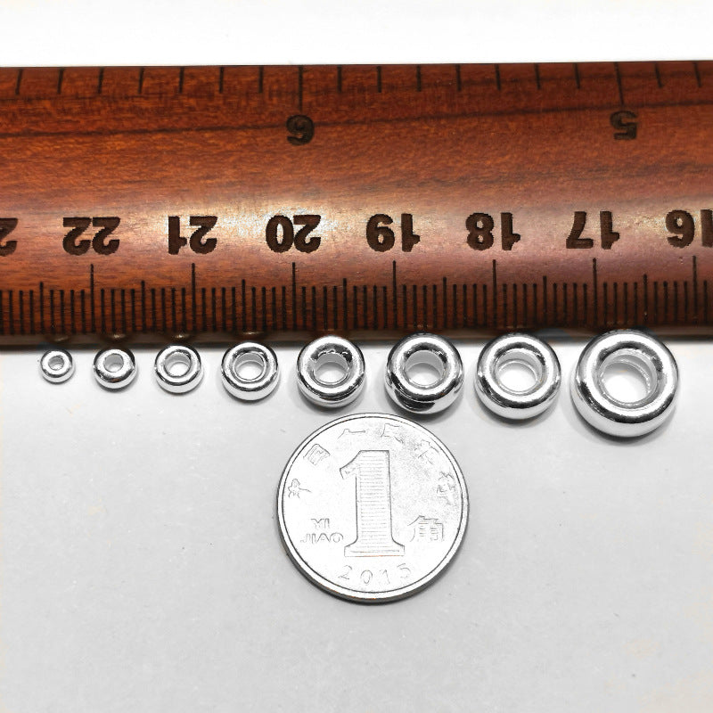 925 Sterling Silver Spacer Beads for Jewelry Making - Water Bubble Style, Multiple Sizes