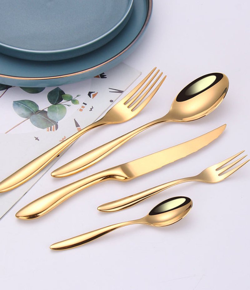 Luxury Vintage Kitchen Knife Set - Thickened Stainless Steel Cutlery