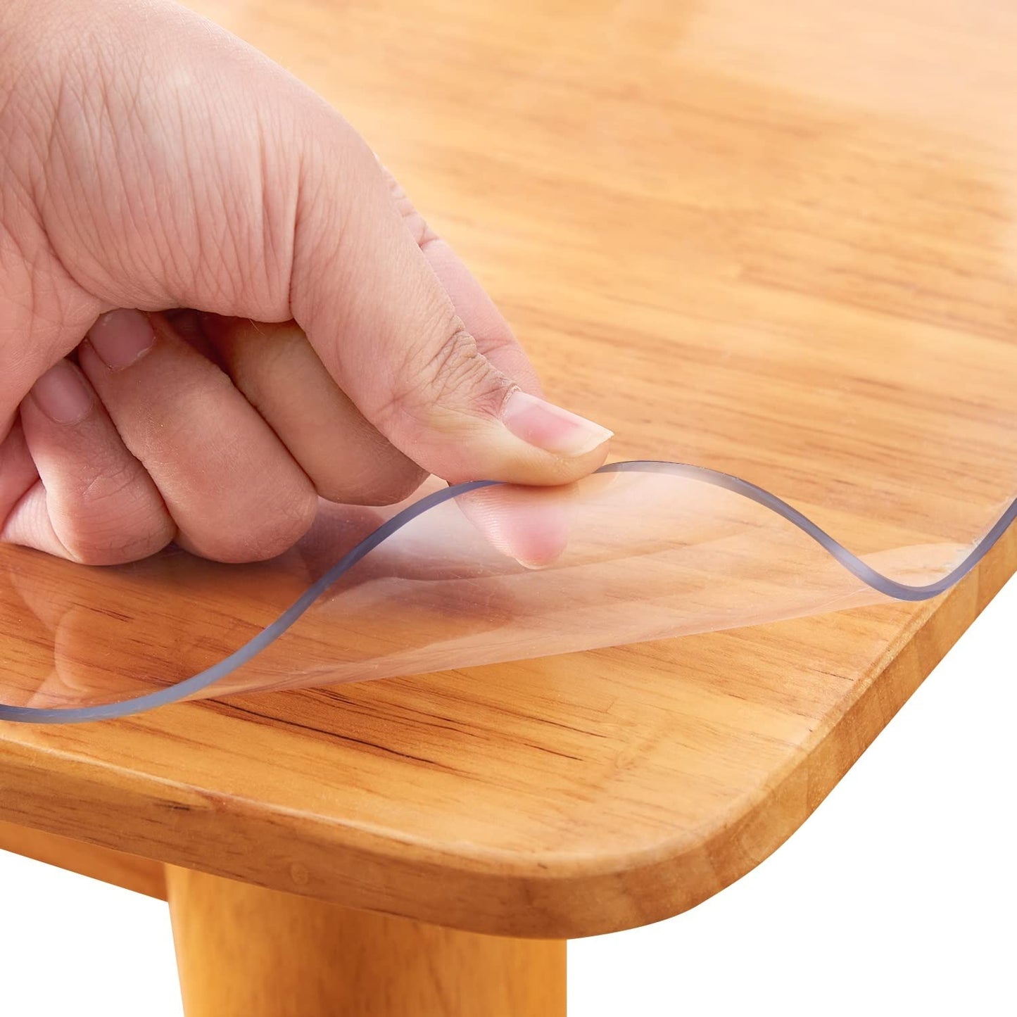 Clear Table Protector Mat - 1.5mm Waterproof PVC Cover for Dining