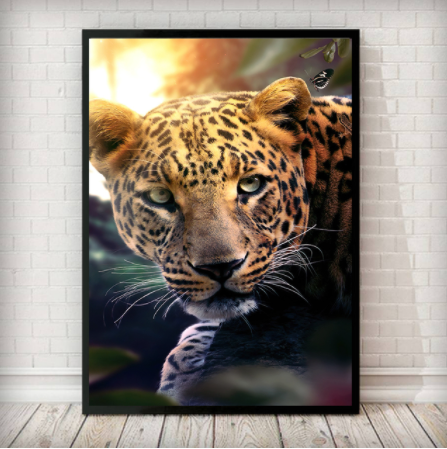 Diamond Painting Mosaic Kit Lion Tiger Embroidery Cross Stitch Art - Multiple Sizes & Styles