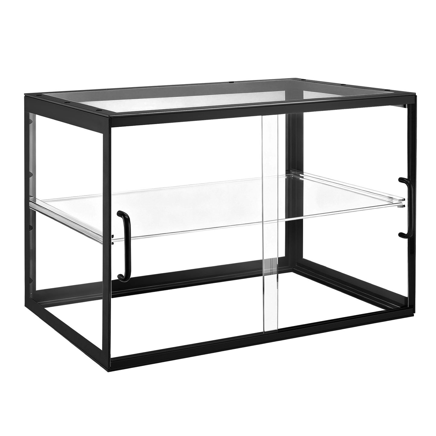 2-Tier Acrylic Bakery Display Case for Pastries & Desserts - Clear Countertop Food Organizer