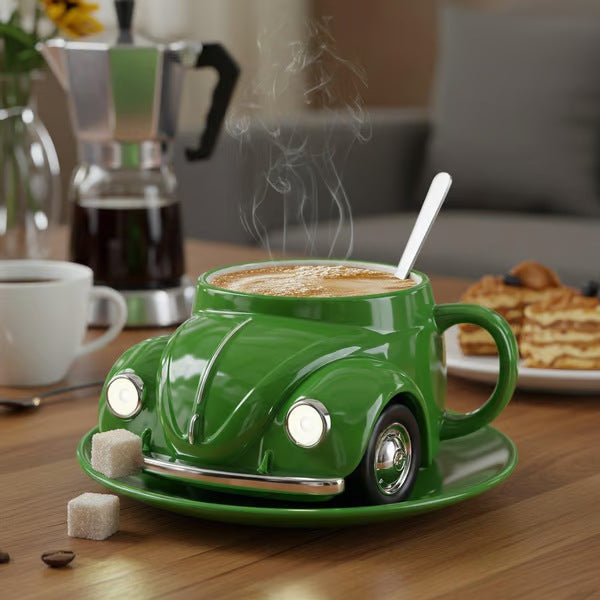 Beetle Shaped Resin Coffee Cup - Unique Gift for Coffee Lovers