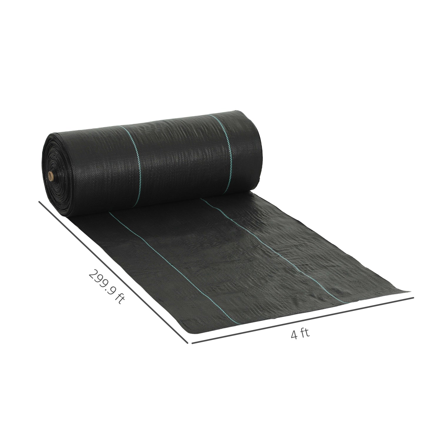 Heavy Duty Weed Barrier Landscape Fabric - Black, 3.9' x 300'