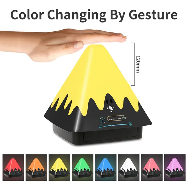 Touch Control Night Light 8-Color Change Dimmable Table Lamp Portable Timer