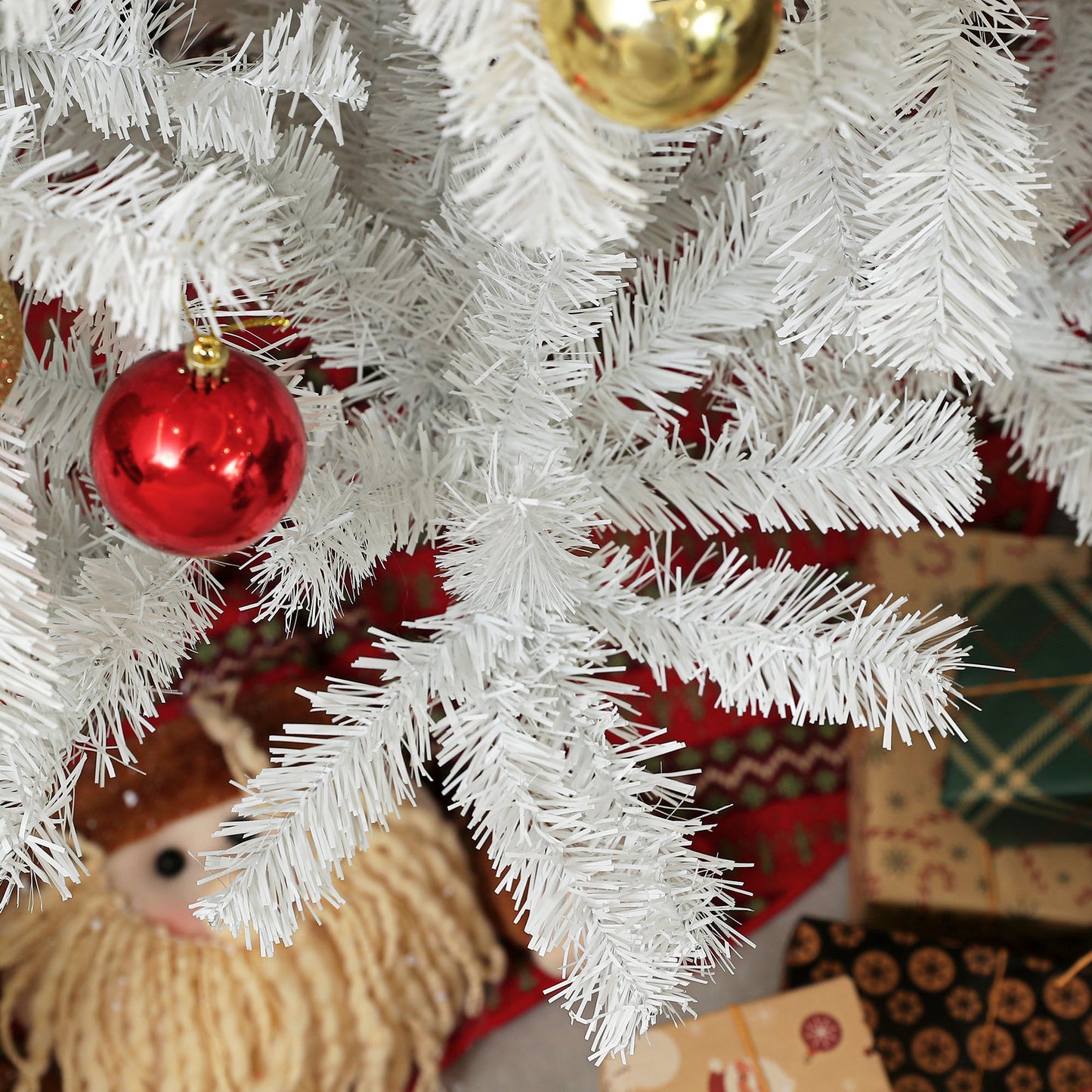 9ft Unlit Artificial White Christmas Tree with 2132 Branch Tips