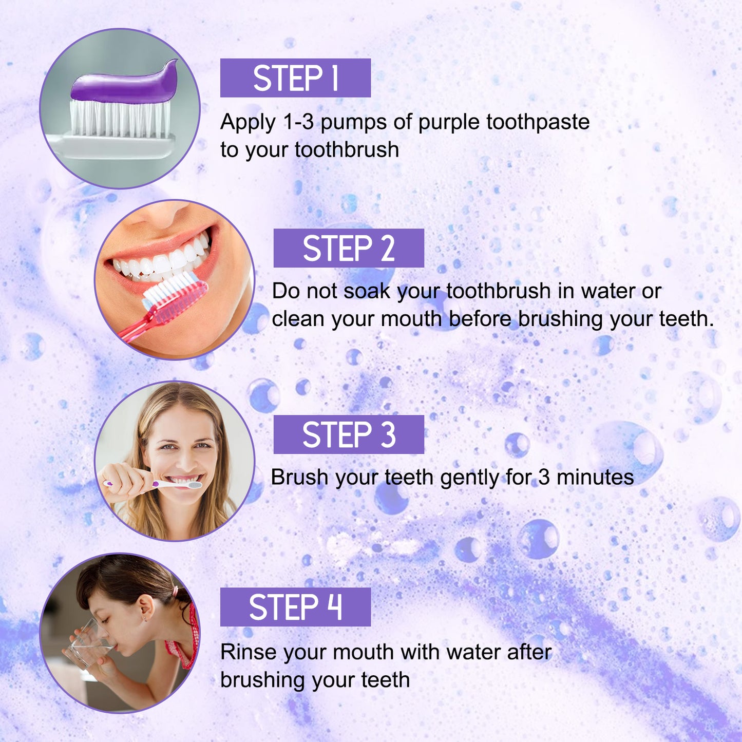 Purple Toothpaste - Stain Removal & Breath Freshener