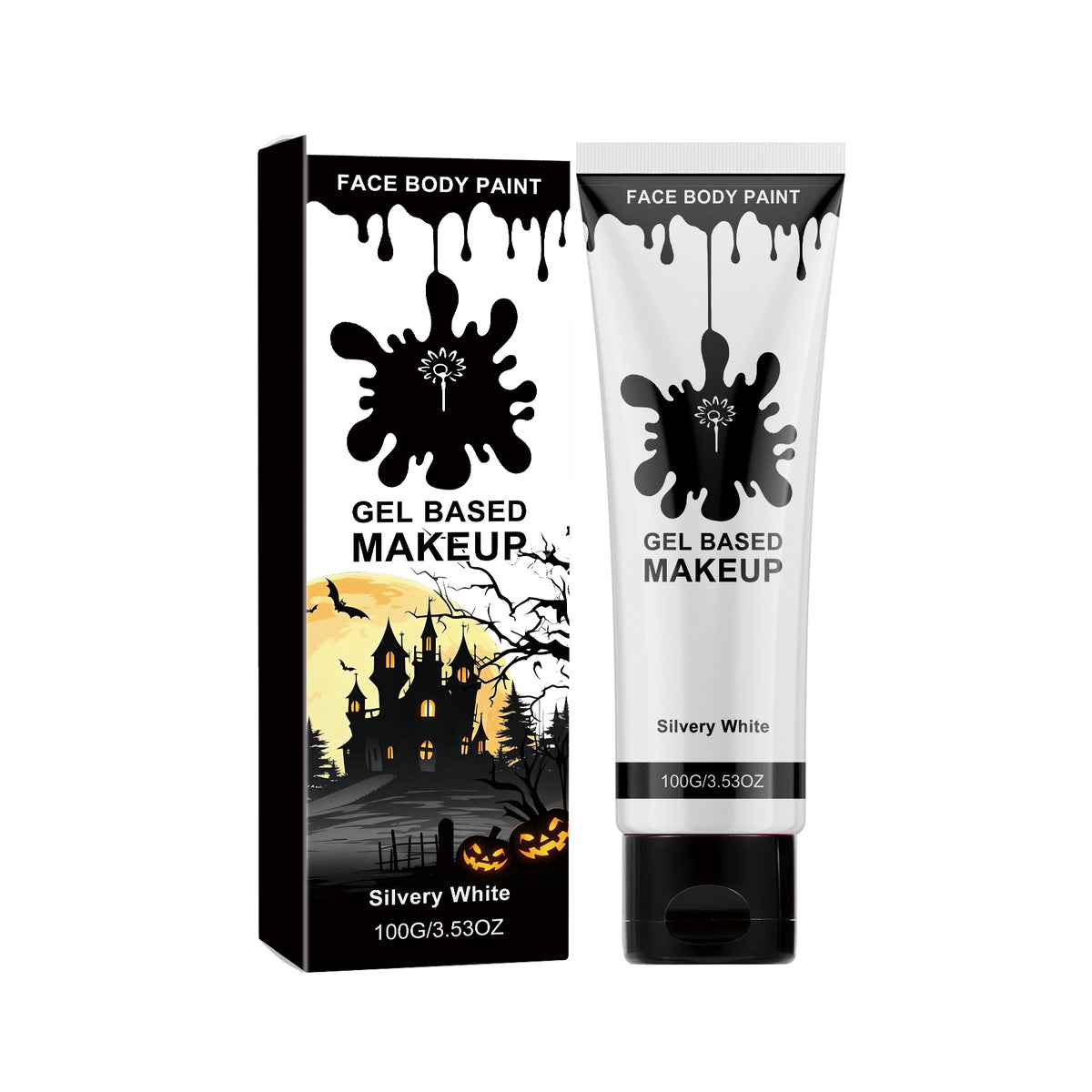 Halloween Body Paint - Water-Based Face and Body Makeup for Costume Wear