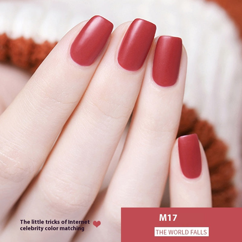Durable Nail Polish - Waterproof, Quick-Drying, Frosted & Matte Styles