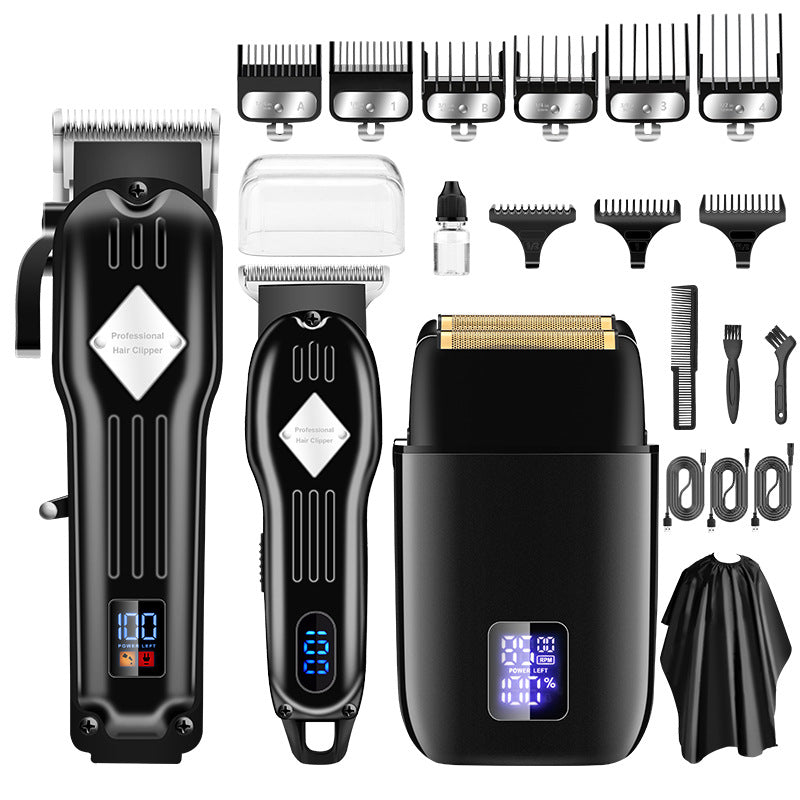 Electric Hair Clipper Set for Men – Rechargeable