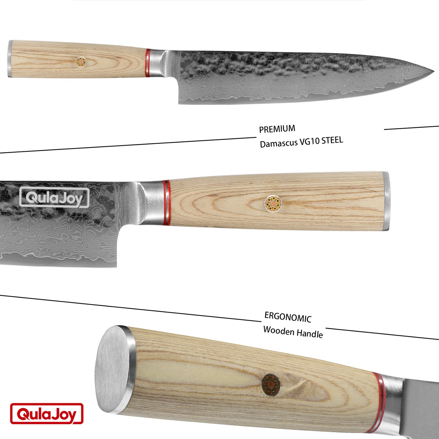 Professional 6.9 Inch Nakiri Knife - 67-Layers Damascus Steel