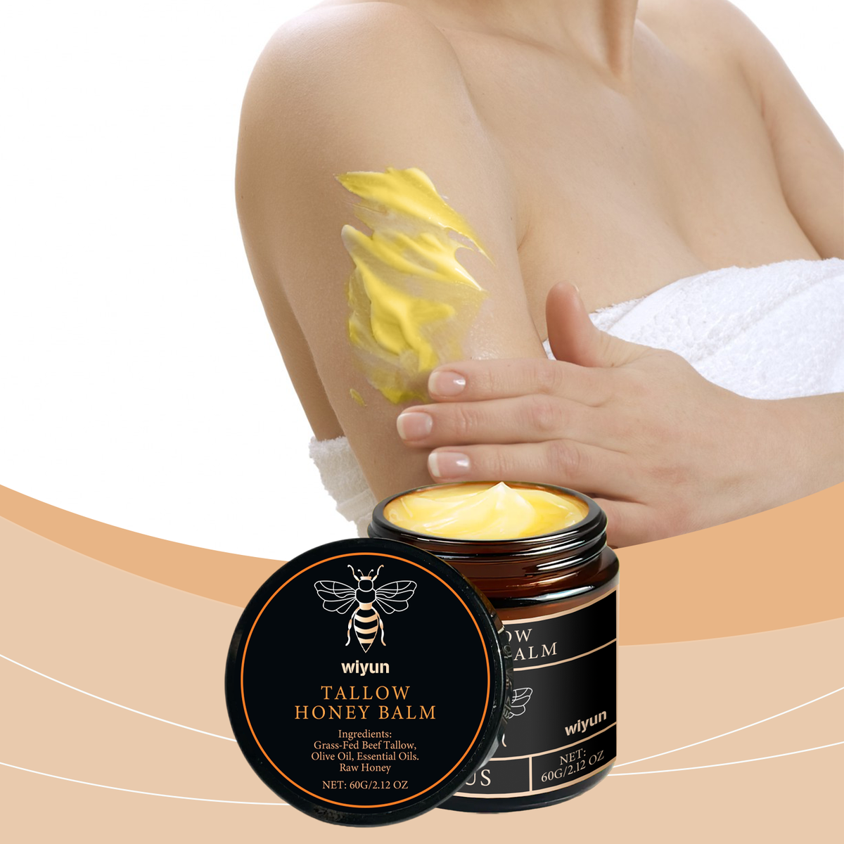 Honey Moisturizing Cream 60g - Face & Body Hydration