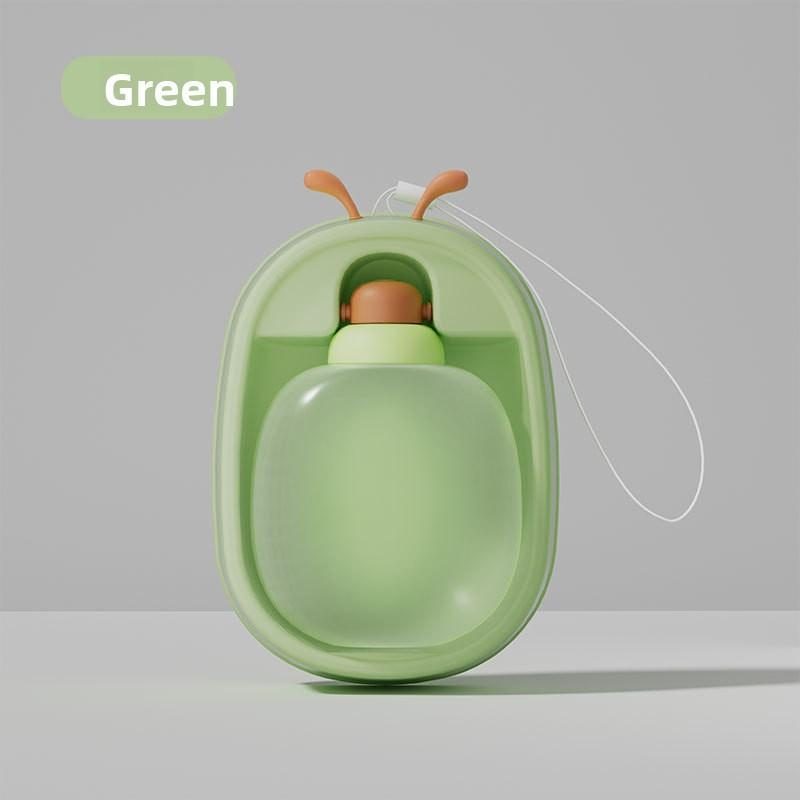 Portable Pet Water Bottle with Antlers, Leakproof Travel Cup for Dogs & Cats