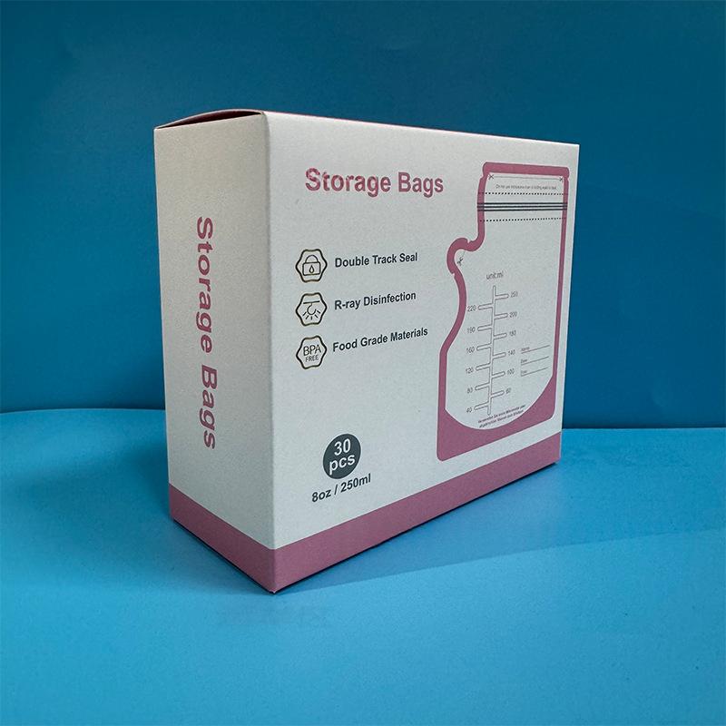 Breast Milk Storage Bags 30 Pieces Food-Grade PET/PE Reusable Safe & Certified