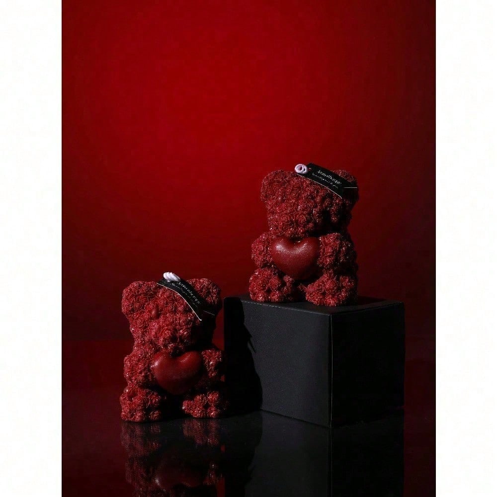Artistic Sculpted Scented Candles - Handmade Rose-Shaped Decor