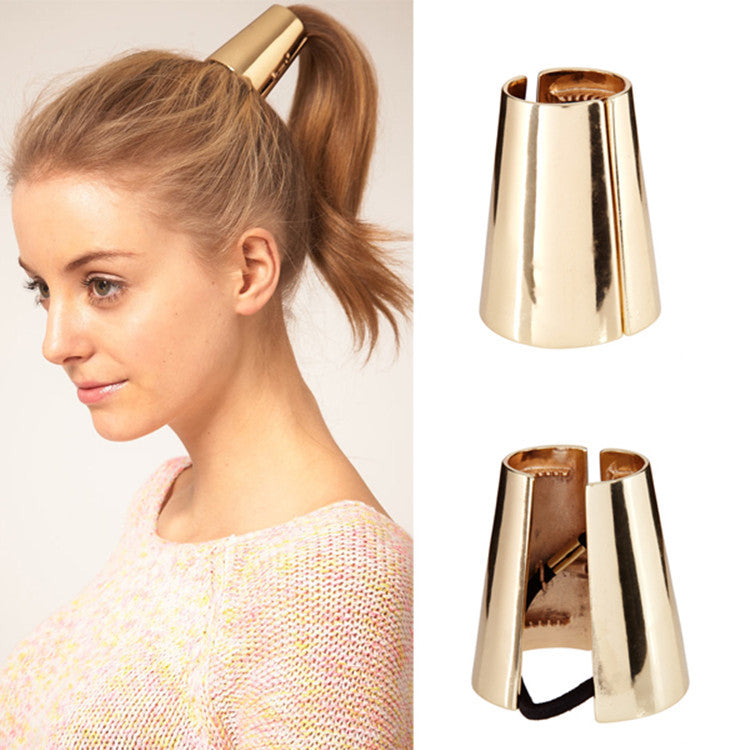 Women's Metal Hair Band - Geometric Design