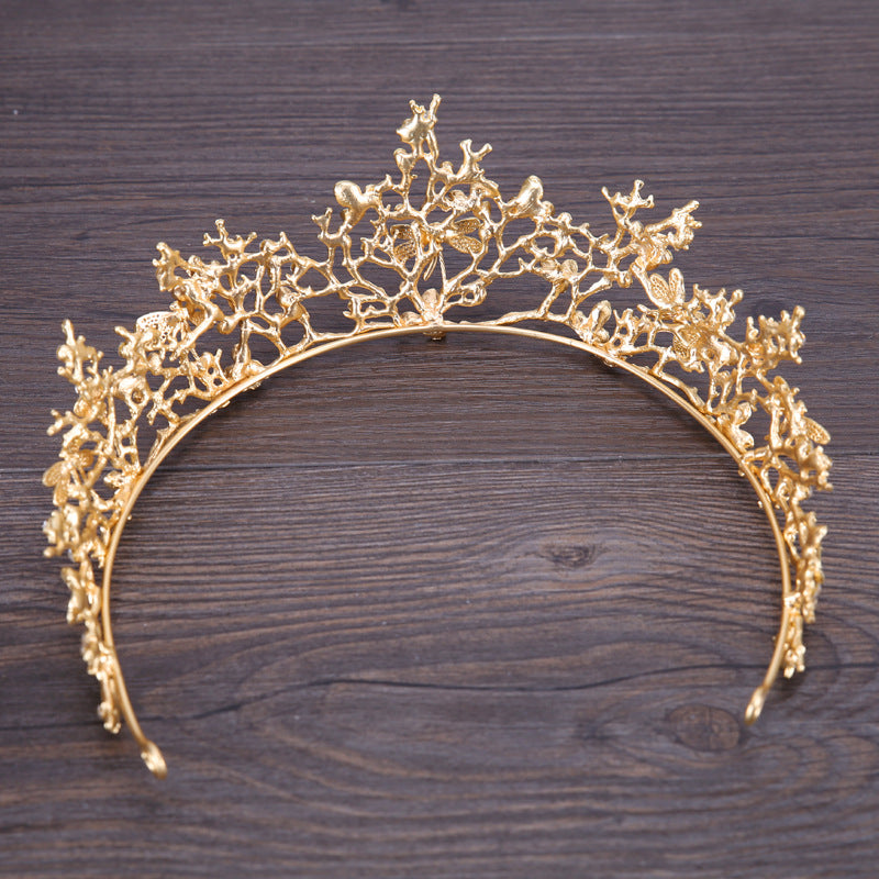Bridal Crown Headband - Alloy Hair Accessory
