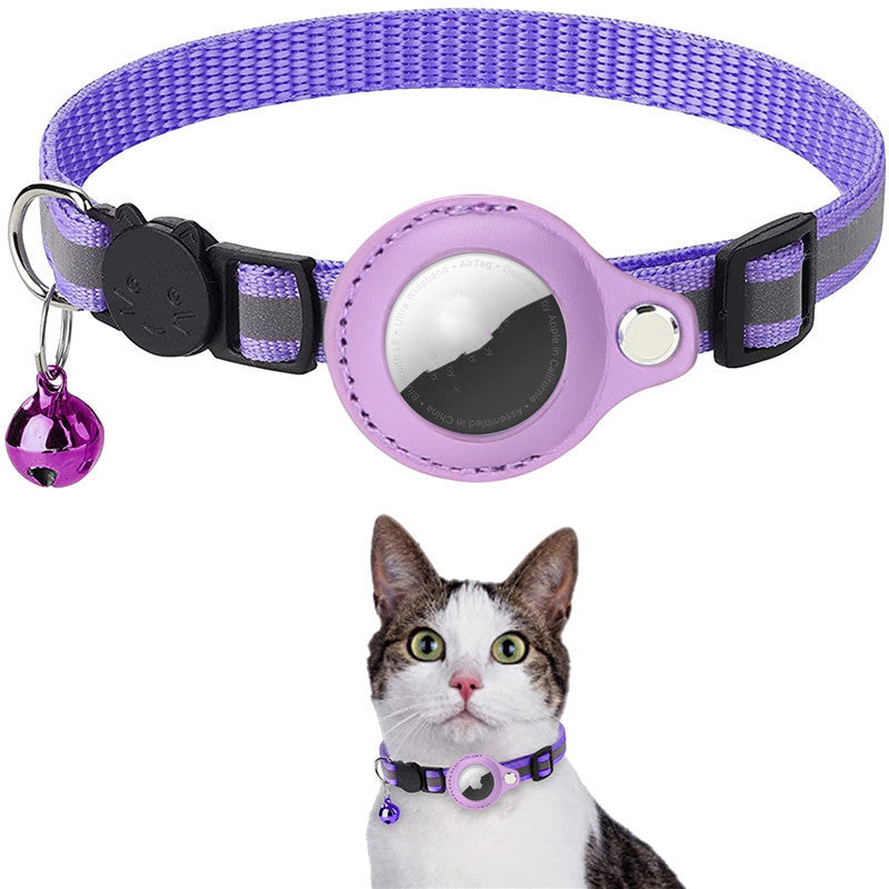 Reflective Waterproof Pet Collar Case for Airtag - Dog & Cat Nylon Accessory
