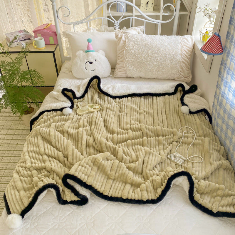 Multi-Size Soft Polar Fleece Blanket for All Seasons - Home Bedding