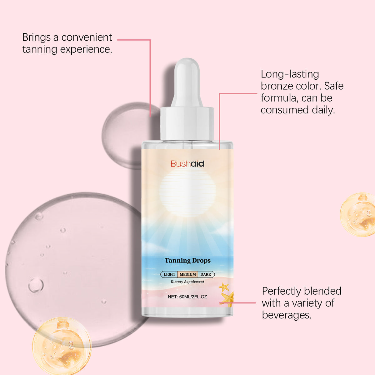 No Sunlight Tanning Drops Body Care