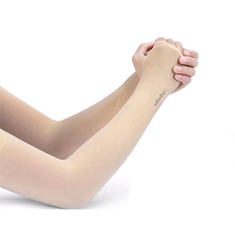 Cooling Ice Silk Sun Sleeves - UV Protection Arm Guards for Outdoor Activities