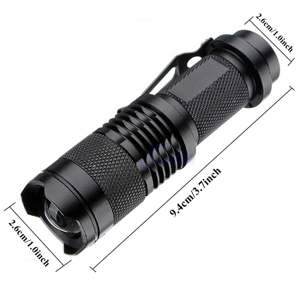 Mini UV Flashlight 395nm Handheld Blacklight Waterproof Inspection Torch