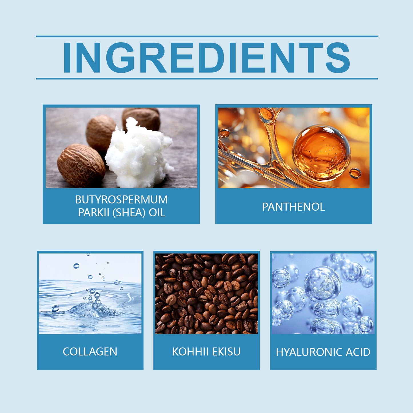 Skin Firming Body Cream with Coffee Extract & Panthenol for Elasticity