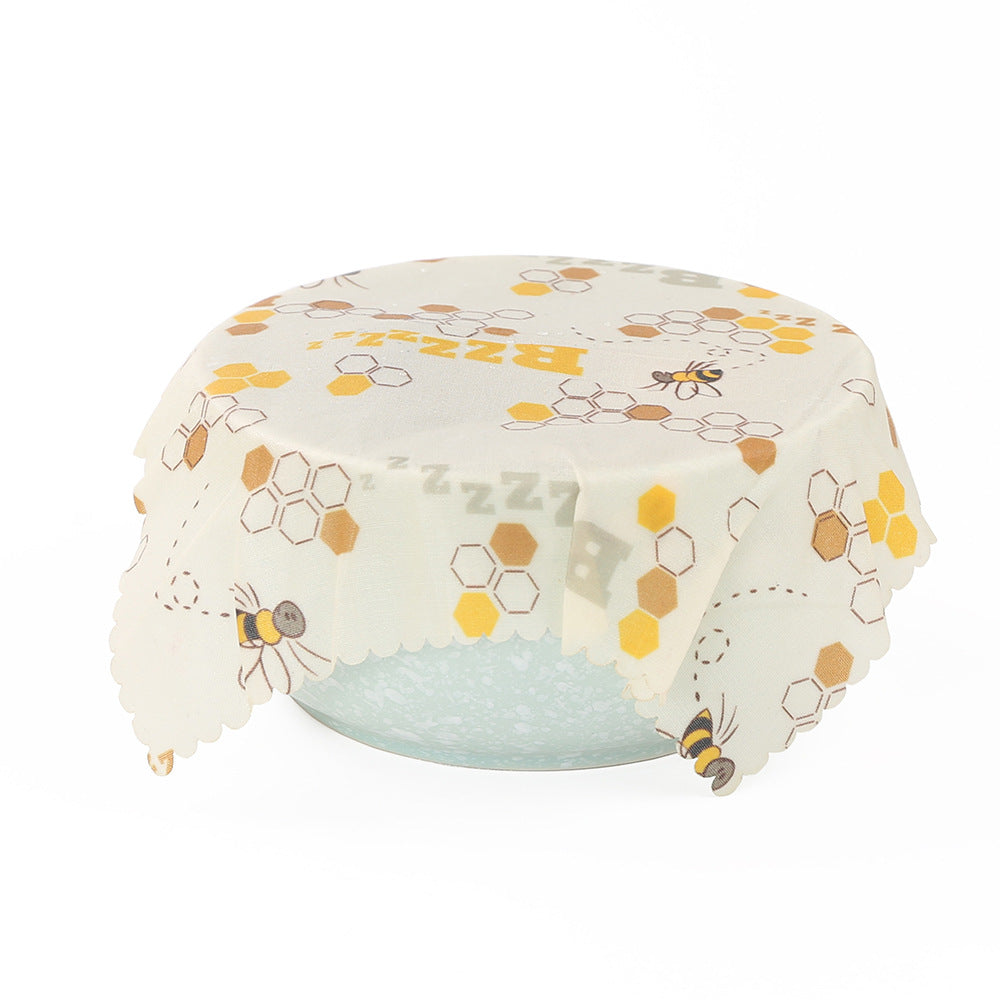 Reusable Organic Cotton Beeswax Food Wraps - Eco-Friendly Kitchen Food Storage