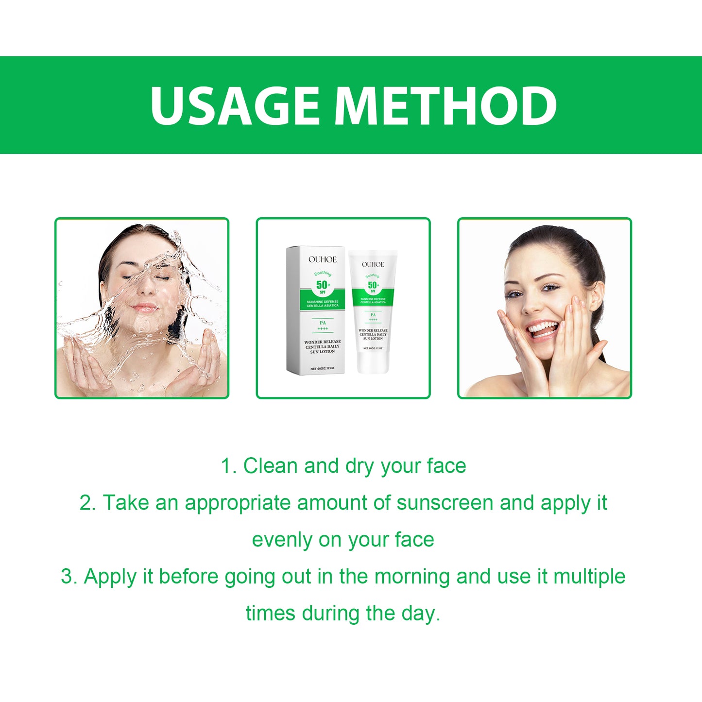 Centella Asiatica Daily Sun Lotion - Hydrating Facial Sunscreen