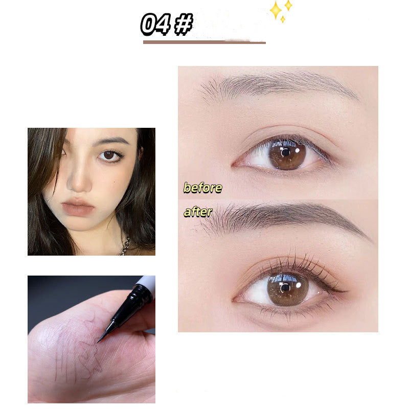 Waterproof Non-Smudging Eyebrow Pencil - Durable, Fine Tip for Precise Makeup