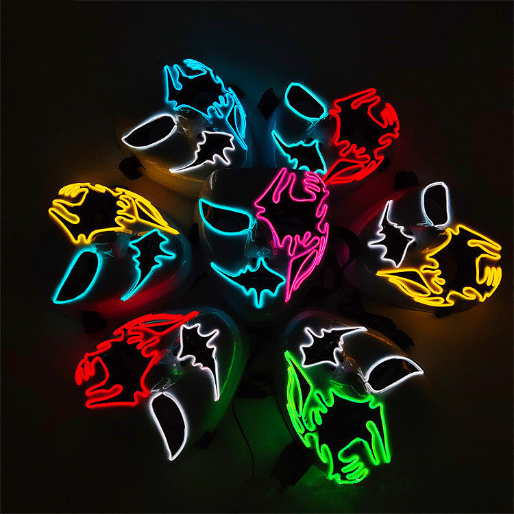 Halloween Zombie Mask Glowing LED Party Mask with Multiple Colors