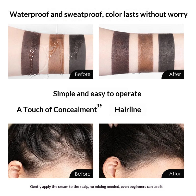 Scalp-Friendly Hair Dye Cream - Sweat-Resistant, Natural Color